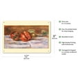 thumbnail image 2 of Pomegranates (Grenades) - From an Original Color Painting by Pierre-Auguste Renoir c.1910 - 8 x 12 inch Vintage Metal Tin Sign, 2 of 4