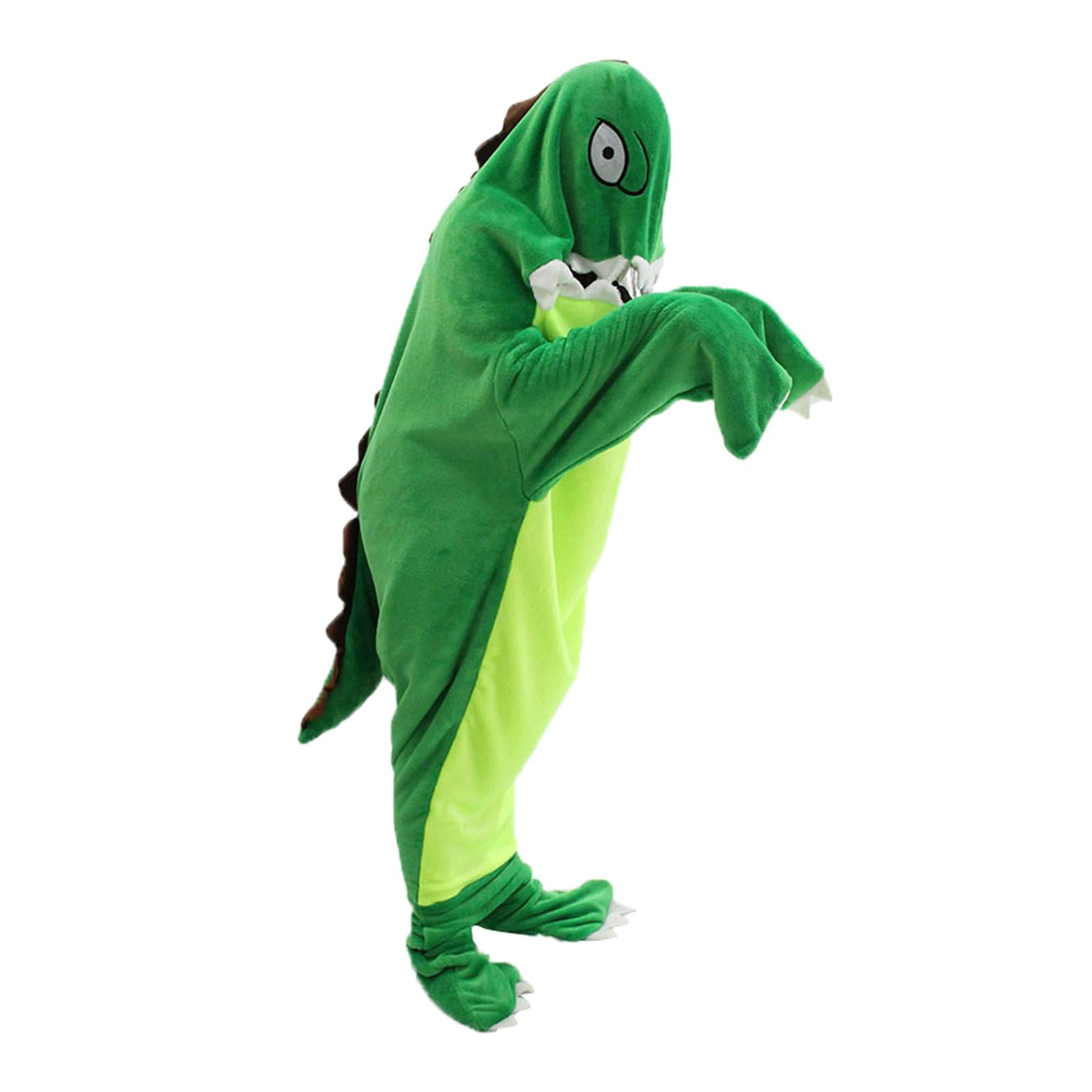 Dinosaur Tail Blanket Wearable Animal Sleeping Bag Hooded for