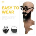 thumbnail image 3 of KAKOWELY juegos de gafas con barba falsa para cosplay, disfraz de actuación, decoración de fiesta, 3 of 5