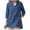 Blue, variant on Patlollav Womens Button V-Neck 3/4 Sleeve Solid Pullover Casual T-Shirt Blouse