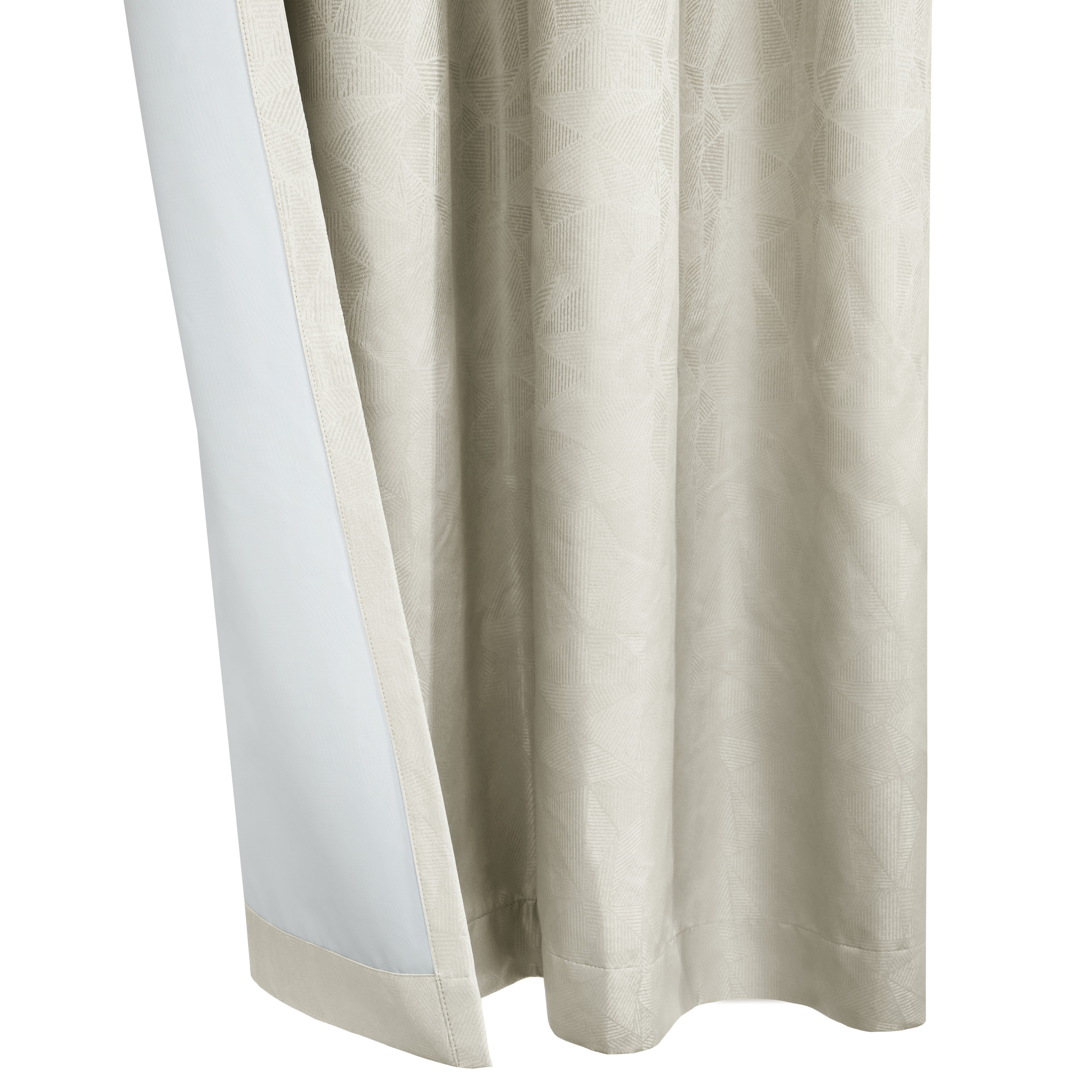 Emerald Total Blackout Jacquard Grommet Curtain Panel 52" x 95" in White