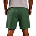 thumbnail image 5 of Mens Lounge Sweat Shorts, 7" Casual Elastic Waist Gym Workout Shorts with Elastic Waist And Drawstring Featuring Solid Color Design Army Green L, 5 of 5