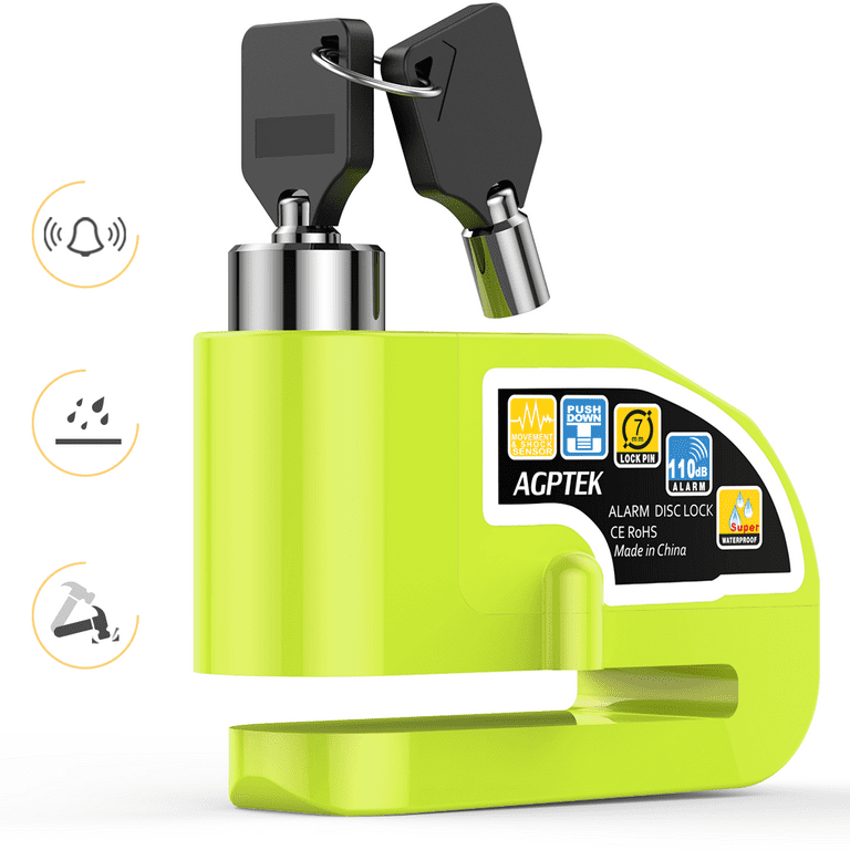 Disk lock cheap alarm motorcycle