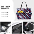 thumbnail image 3 of Honeii Patriotic Star for Tote Bag with Adjustable Strap,Beach Bag, Waterproof Sandproof Beach Tote Bag, Large Capacity Foldable Beach Bags, 3 of 7