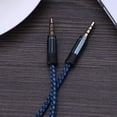 thumbnail image 3 of 1,5 m macho de 3,5 mm a macho de 3,5 mm Cable de audio de tejido AUX Cable auxiliar (azul) WDOplteas Para estrenar, 3 of 6