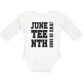 thumbnail image 3 of Inktastic Juneteenth June 19, 1865 Boys or Girls Long Sleeve Baby Bodysuit, 3 of 5