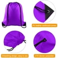 thumbnail image 3 of 10 Pcs Drawstring Backpack Bags String Backpack Bulk Sport Gym Sack Bags for School Traveling and Storage, 3 of 7