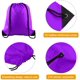thumbnail image 2 of Laklulu - 20 mochilas con cordón, para deporte, gimnasio, escuela, viajes y almacenamiento (morado), 2 of 6
