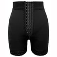 thumbnail image 1 of Pantalones moldeadores de cuerpo de malla gruesa con hebilla de tres filas y cintura alta Pantalones de cintura alta con encaje para adelgazar el abdomen Pantalones cruzados para adelgazar el abdomen, 1 of 5