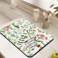 thumbnail image 4 of Absorbent Microfiber Dish Drying Mat, Rare Vintage Botanical, Wild Flowers & Herb Design, Large 18x24 Inch, Perfect for Kitchen Counter and Coffee Bar Decor, 4 of 7
