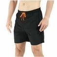 thumbnail image 1 of asjyhkr Gym Shorts for Men Drawstring Elastic Waisted Quick Drying Athletic Shorts with Zip Pockets Workout Beach Shorts, 1 of 2