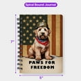 thumbnail image 5 of Freedom Paws Patriotic Soft Coated Wheaten Terrier Vintage Memorial Day Spiral Bound Journal Wheatie Dog Lover 5x7in Spiral Notebook - 12006, 5 of 5