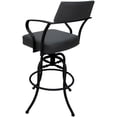 thumbnail image 2 of Carolina Swivel Tilt Counter 26" Metal Bar Stool - Gray Vinyl - Black Frame, 2 of 3