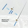 thumbnail image 3 of Canne à Pêche Miniature Stylo Canne à Pêche de Poche Compacte Canne à Pêche Portable avec Moulinet Roue Hameçons Ligne pour Amateurs de Pêche en Plein Air, 3 of 7