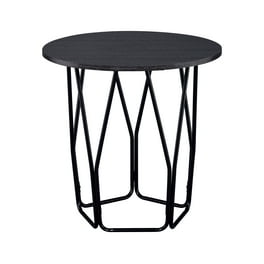 Meridian Furniture Acacia Round End Table - Gold Meridian Furniture Acacia Round End Table - Gold