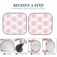 thumbnail image 6 of Balery 2 Piece Christmas Snowflakes Car Windshield Sun Shade|Foldable Front Windshield Shade for Car Front Window for Most Sedans SUV Truck-Large, 6 of 7