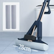 Absorbent Folding Sponge Mop with Brush Hand Mop