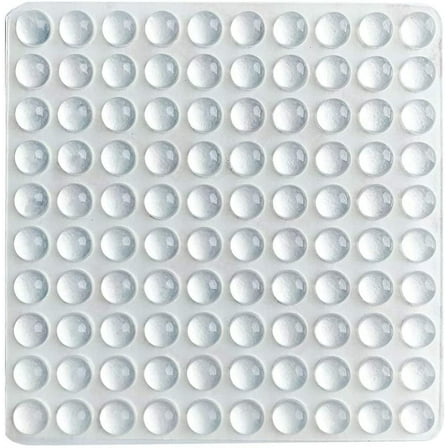 100 PCS Self-Adhesive Bumper Pads Hemispherical Shape Noise Dampening Rubber Feet for Cabinets, Small Appliances, Electronics, Picture Frames, Furniture, Drawers, Cupboards. (Clear)