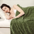 thumbnail image 4 of ROSEKIND Home Fleece Throw Blanket for Couch or Bed, 3D Jacquard Decorative Blankets | Cozy Soft Fuzzy Flannel Blanket All Seasons & Occasion, Gifts for Women, 30×40in, Sage Green, 4 of 8