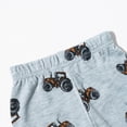 thumbnail image 6 of kaprioy Boys Summer Clothes Dinosaur Terry Cloth Robe and Pajamas Bath Time Set​ Toddler Baby Boy Set Boys Summer Tops T-shirt+Shorts Pajamas Outfit Set, 6 of 8