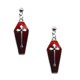 thumbnail image 2 of Halloween Theme Bloody Casket Dangle Stud Earring Party Ornament Unisex Jewelry, 2 of 5