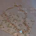 thumbnail image 3 of Jinsinto Sparkling Diamond Pearl Necklace, 3 of 5