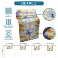 thumbnail image 6 of Sunflowers Table Runner - 120 Inch Long Spring Flowers Butterflies Hydrangea Watercolor Cotton and Linen Blended Dress Scarves Farmhouse Table Runner for Kitchen Dining, Coffee Table, 13" x 120", 6 of 8
