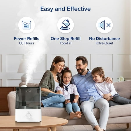 Levoit - Classic 300 Lite 1.58 gallon Ultrasonic Cool Mist Humidifier - Gray