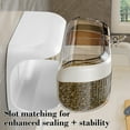 thumbnail image 4 of Wall Mounted Seasoning Box | Three Compartment Spice Organizer | Plastic Construction | Space-Saving Kitchen Storage | Modern Design | Beige or White | 22.8 x 14 x 11cm, 4 of 6