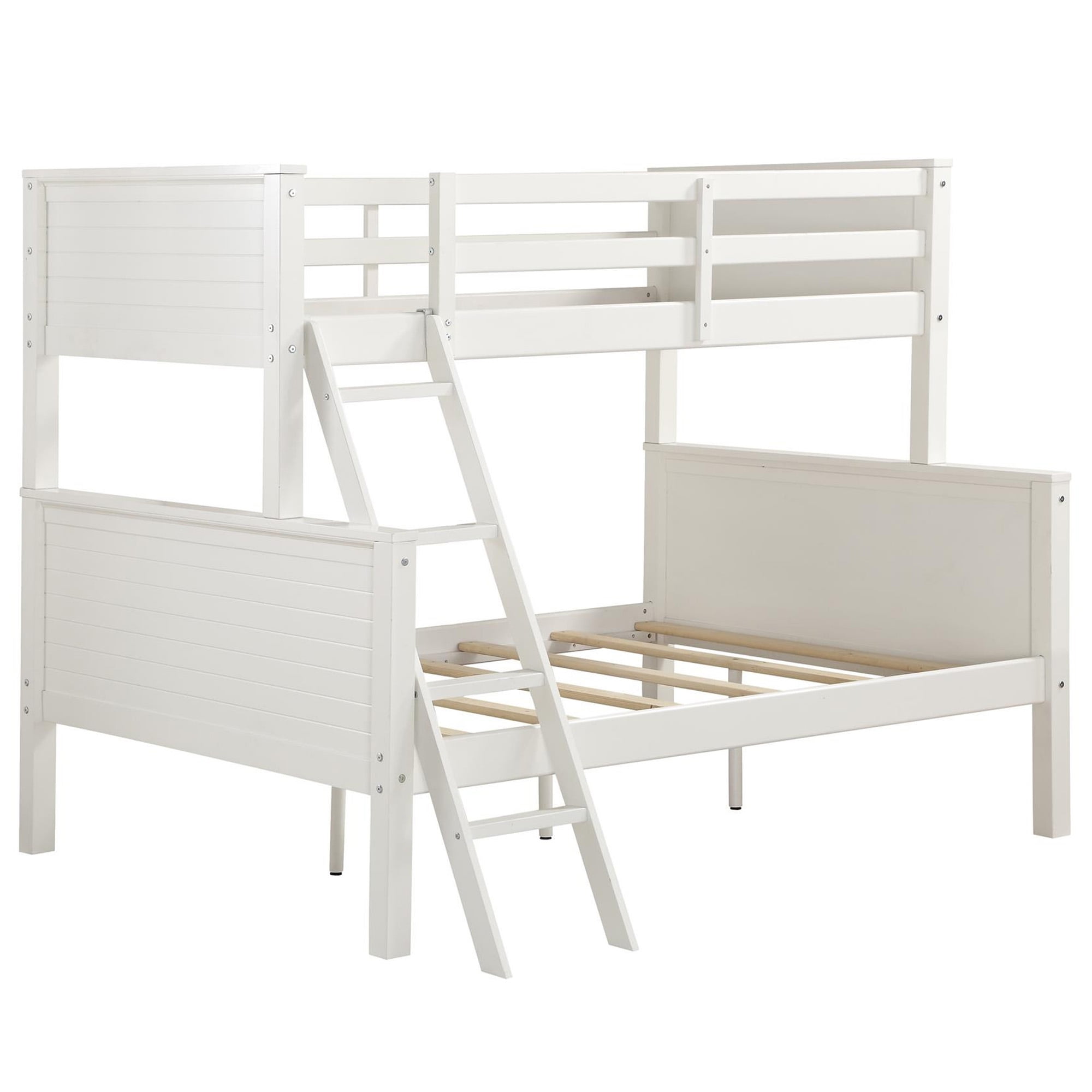 Your Zone Kenzo Convertible Twin-Over-Full Wood Bunk Bed