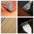 thumbnail image 5 of 4pcs Leather Hole Punch Tools, EEEkit 1/2/4/6 Stainless Steel Craft Leather Working Carving Punch Craft Set 3/4mm, 5 of 5
