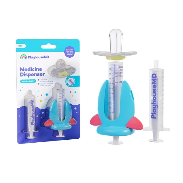 Dispensador de medicamentos Playhouse MD Rocket Jeringa de 5 ml y 10 ml