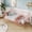 Pink - daybeed, variant on Space-Saving Twin Size Metal Daybed with Pull-Out Trundle - Durable Steel Slats Support - Multifunctional Sofa Bed Frame for Bedroom, Living Room, Guest Room