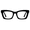 C3-black, variant on Oprah Reading Glasses for Women - Stylish Blue Light Blocking Glasses Square Readers with Spring Hinge