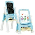 thumbnail image 1 of Gymax Chevalet pour Enfants pour Deux Hauteurs Réglables Chevalet Artistique Double Face Bleu, 1 of 9
