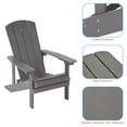 thumbnail image 4 of CHYVARY Patio Adirondack Chair Set of 2, HIPS Plastic Single Chairs, Lawn and Garden Chair Fire Pit Outdoor Lounge Chair for Backyard Deck, Gray, 4 of 6