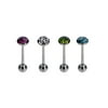 BODY JEWELRY Surgical Stainless Steel 3pc Barbell in Animal Prints Set