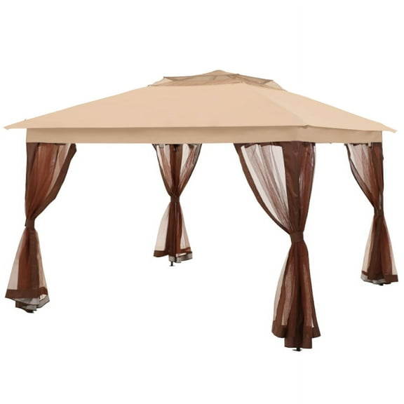 Garden Winds Custom Fit Replacement Canopy Top Cover Compatible with The Phi Villa 11' X 11' Pop Up Portable Instant Gazebo - Upgraded Performance RipLock 350 Fabric