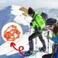 thumbnail image 5 of Snow Claw Shoe Covers (Pair): Stainless Steel Spike Chains, Anti-Slip for Ice/Snow/Wet Trails, Durable TPE Rubber, -40°F Cold-Resistant, Fits All Shoes, Safe for All Ages Winter Outdoors, 5 of 9