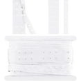 thumbnail image 4 of 6 Yards 2-Row Plastic Snap Button Tape Sewing Fastener Polyester Tape White 41x0.2mm Hole: 2.5mm & 18x0.2mm Pin: 3mm, 4 of 6