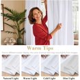 thumbnail image 4 of H.VERSAILTEX Light Blocking Thermal Insulated Window Curtains Bedroom Darkening Drapes for Living Room Back Tab/Rod Pocket Draperies, 2 Panels, 42" x 63", Pure White, 4 of 6