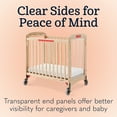 thumbnail image 4 of Foundations Next Gen First Responder Evacuation Compact Portable Mini Crib, 3" Mattress Included, Natural, 4 of 9