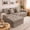 Khaki, variant on 105" Faux Rabbit Fur Velvet Modular Cloud Sofa