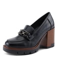 thumbnail image 2 of PATRIZIA Women's Dajah Inset Heel Loafers with Burnished Finish, Geometric Metal Detail, and Comfortable Fit, 2 of 9
