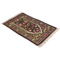 thumbnail image 2 of Muslim Prayer Rug Portable Exquisite Embroidered Floral Design Ethnic Worship MatBrown, 2 of 8