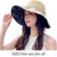 thumbnail image 4 of Sombrero de pescador con lazo de ala ancha, transpirable, con protección solar UV para mujer, sombrero para el sol, sombreros de playa para fiestas al aire libre, 4 of 5