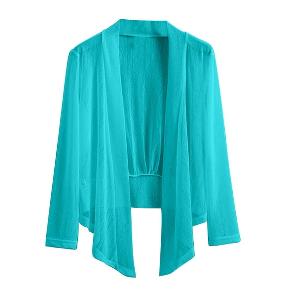 Women's Plus Size Lightweight Open Front Cardigan Sun Protection Cover Ups Shrugs Shawls and Wraps Kimono Jacket Coat
