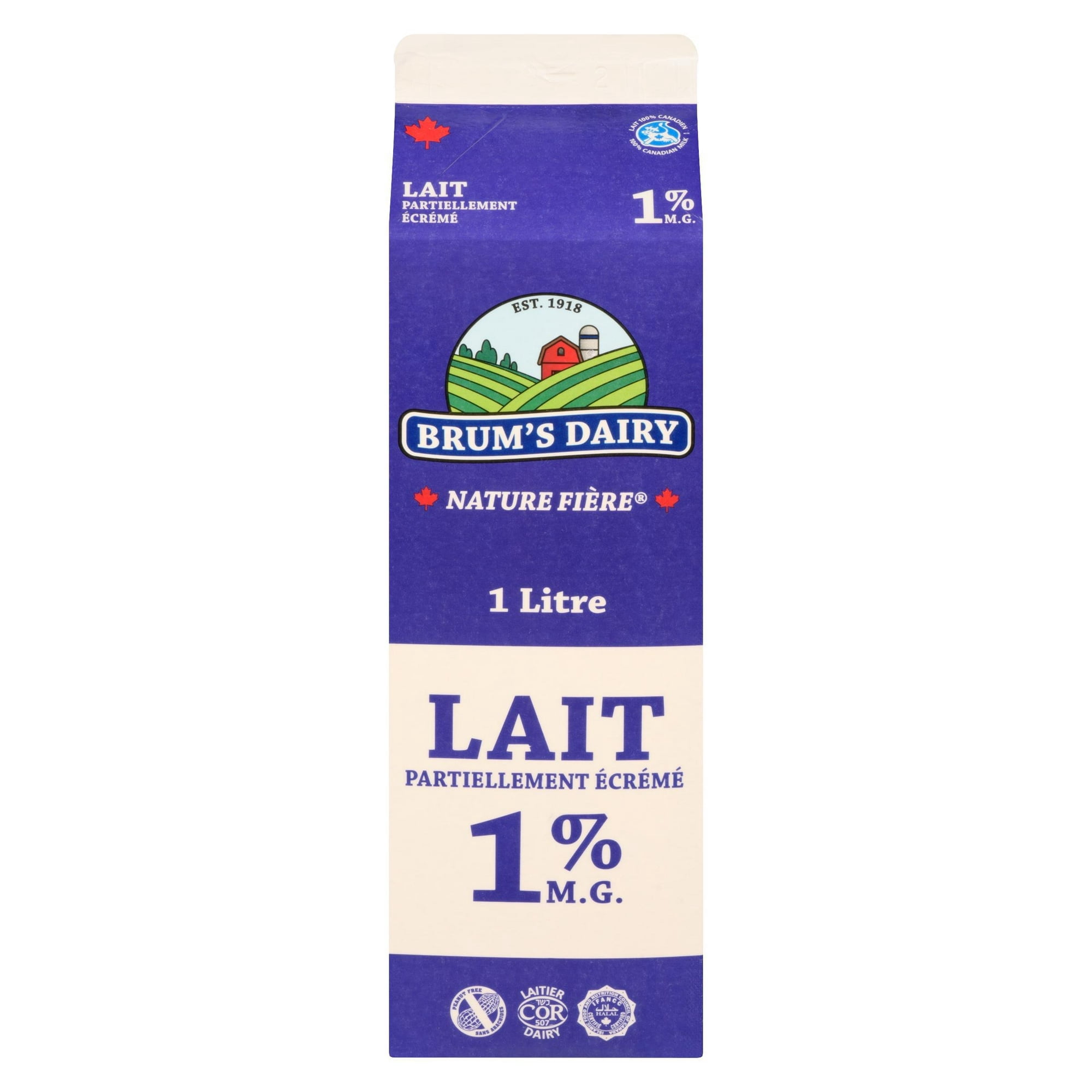 Brum's 1% M.F Partly Skimmed Milk