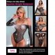 thumbnail image 3 of Ropa interior para mujer Body de rejilla con diamantes de imitación brillantes Lencería sexy de peluche de malla, 3 of 5