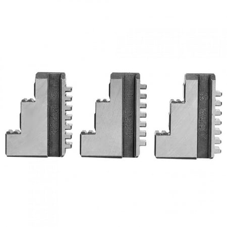 

3 Pcs K11-125 External Jaw 5in Chuck 20CrMnTi High Strength Long Service Life Chuck Jaw